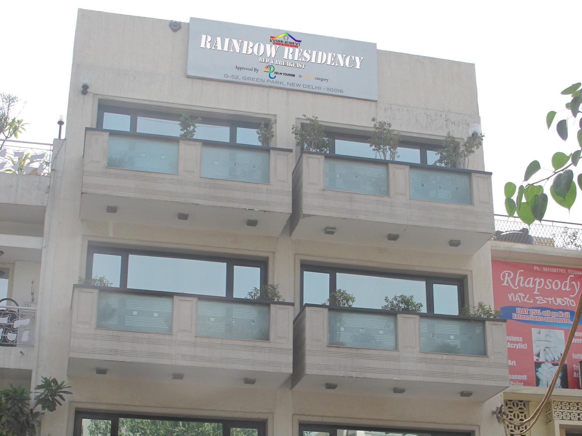 Rainbow Residencia Bed&Breakfast Nueva Delhi Exterior foto